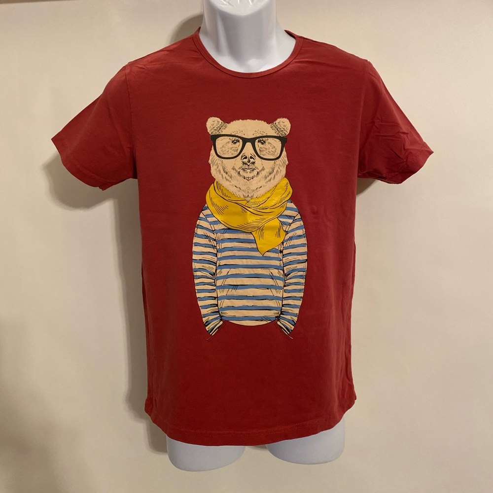 Dresslike DL Teddy Bear Print Crewneck Boys T-Shirt size L